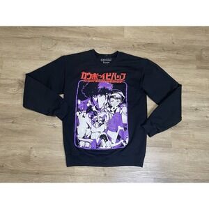 Cowboy Bebop Sz S Spike Valentine Jet Black Edward Ein Yellow Black Sweatshirt